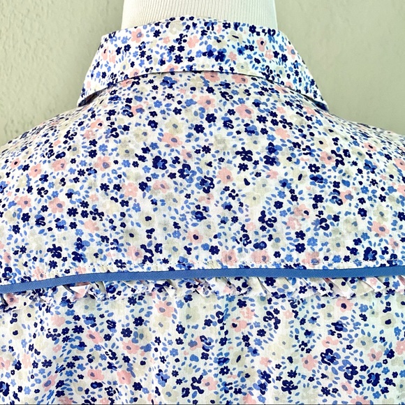 EUC Victoria's Secret Ditsy Floral Poplin Shirt XS - Picture 8 of 15